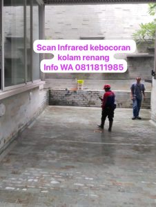 infrared thermography rembesan kolam renang