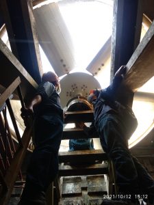 balancing onsite blade cooling tower