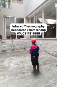 infrared thermography keretakan kolam