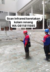 infrared thermography keretakan kolam renang